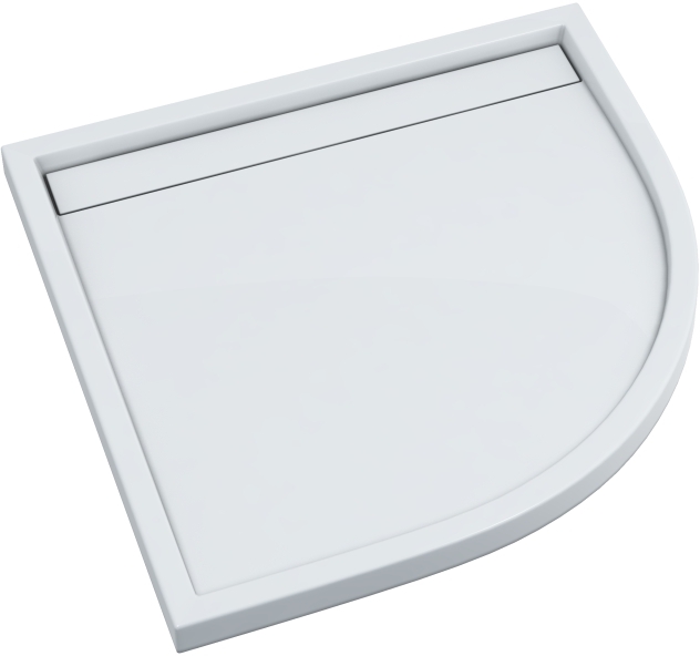 Schedline Estra půlkruhová sprchová vanička 90x90 cm bílá 3SP.E3O-9090