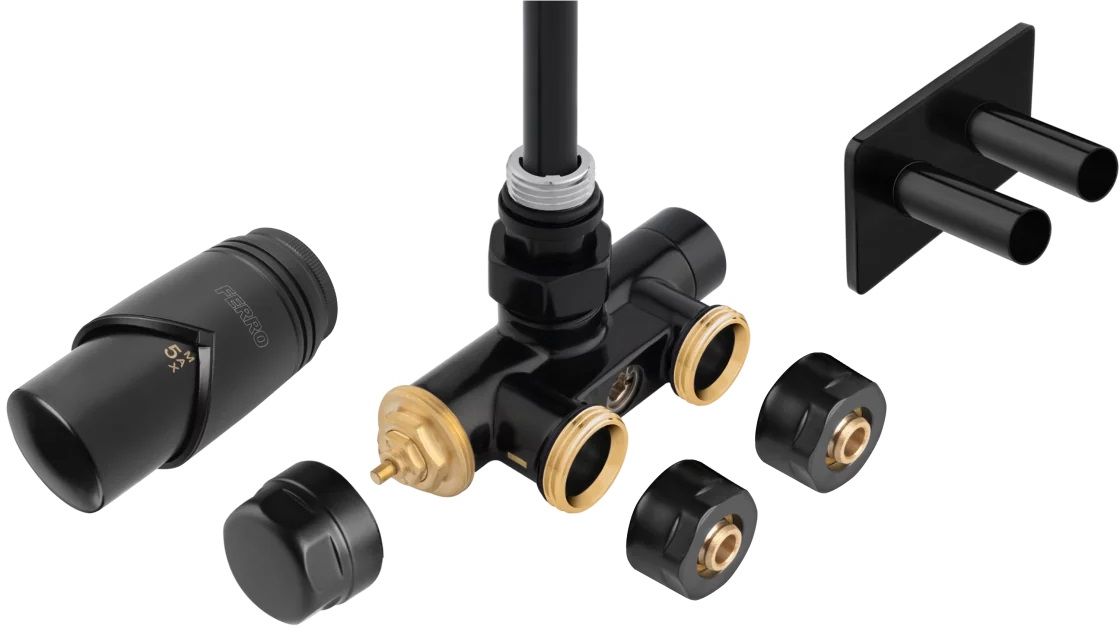 Ferro termostatická sada černá ZTT30BL