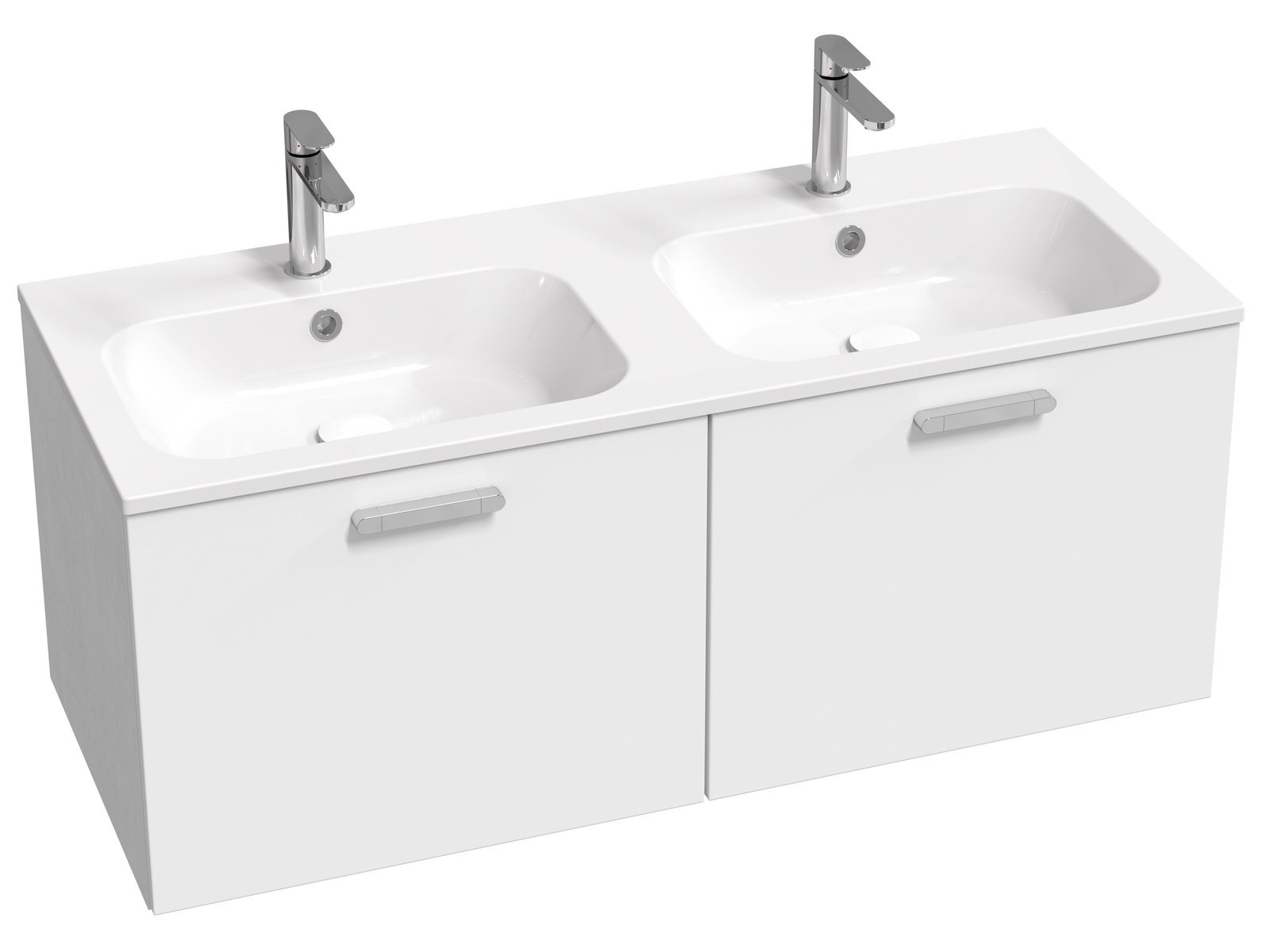 Ravak Chrome skříňka 120x49x47 cm pod umyvadlo závěsná bílá X000001775