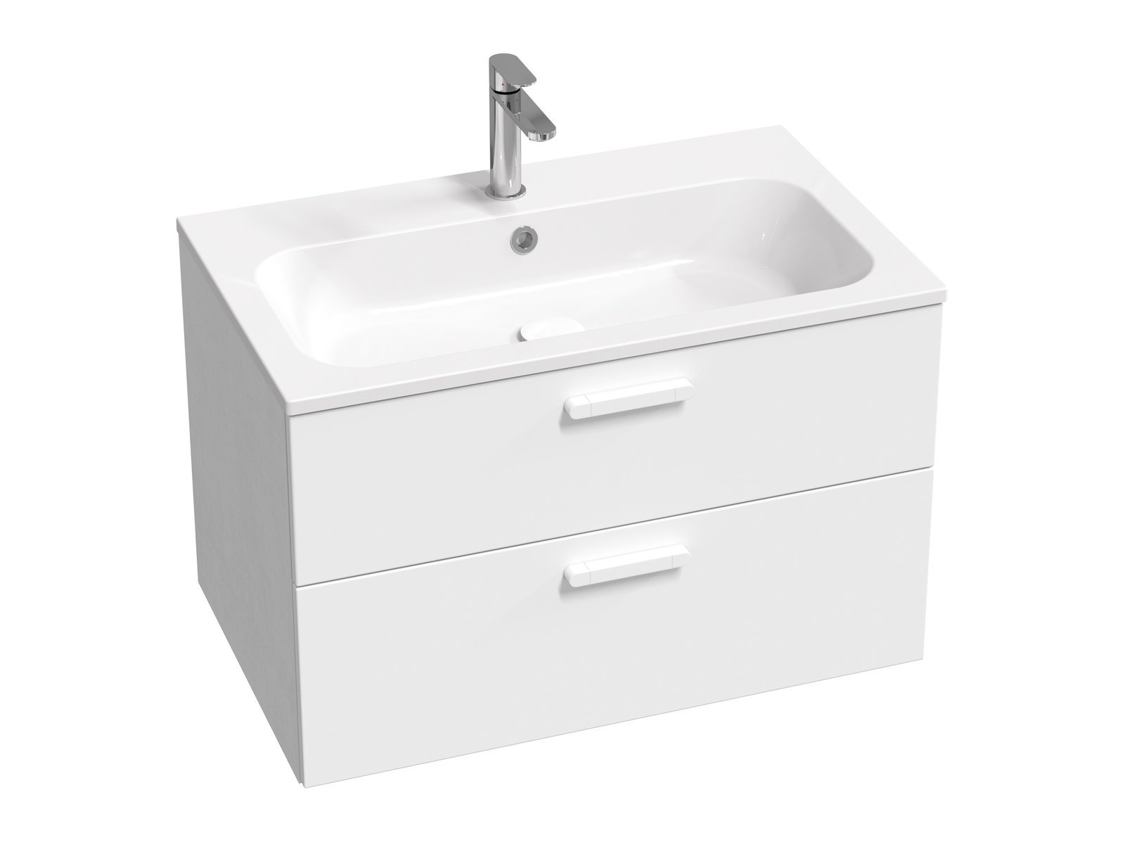 Ravak Chrome skříňka 80x49x50 cm pod umyvadlo závěsná bílá X000001778