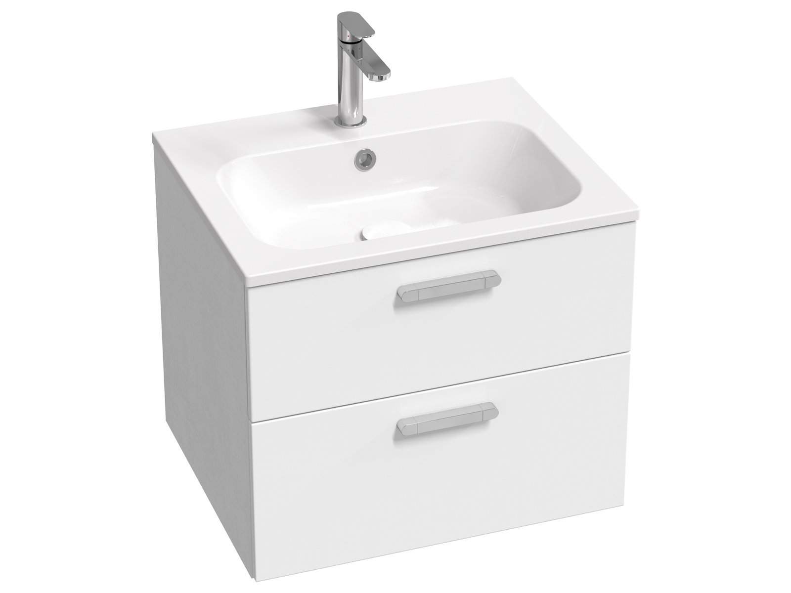 Ravak Chrome skříňka 60x49x50 cm pod umyvadlo závěsná bílá X000001772