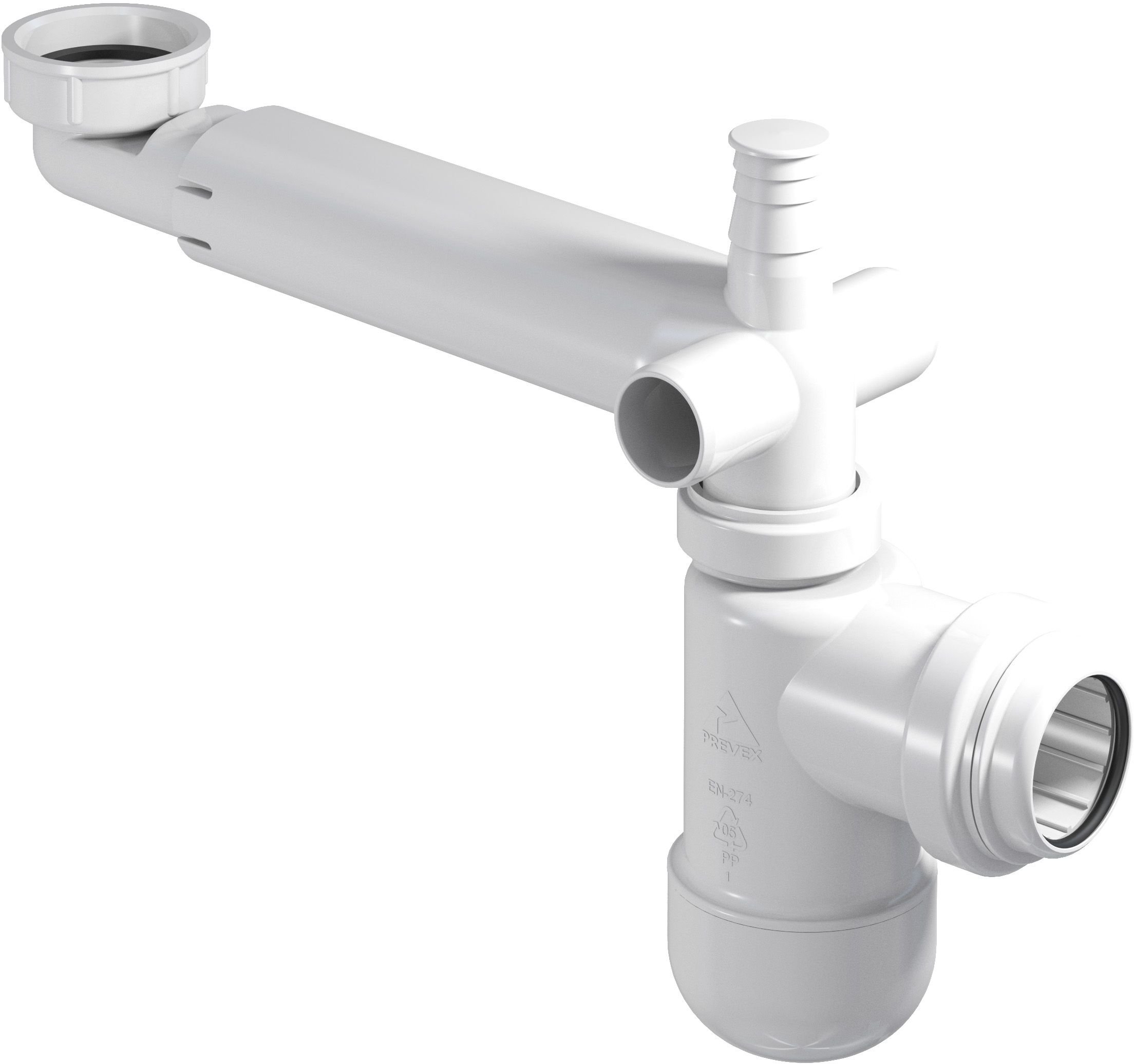 Cersanit sifon k umyvadlu lahvová bílá S1000-1002