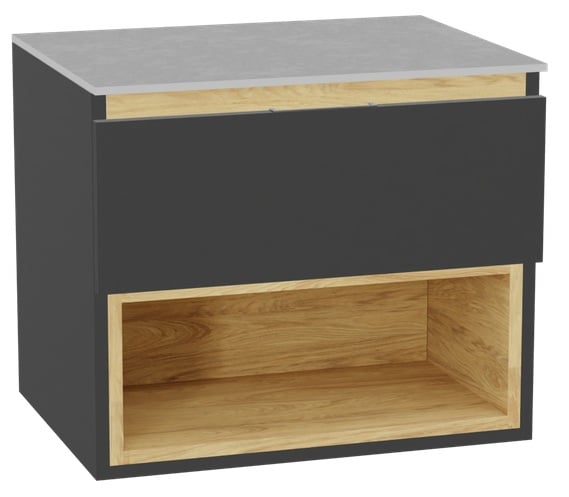 Sada korpus skříňky Excellent Tuto 2.0 MLEX.2171.600.GRBL, deska na skříňku Excellent Tuto 2.0 MLEX.2116.600.SJ, MLEX.2151.600.01.GR