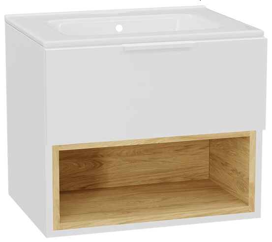 Sada korpus skříňky Excellent Tuto 2.0 MLEX.2171.600.WHBL, umyvadlo Excellent Pik CEEX.6517.600.WH, MLEX.2151.600.02.WH