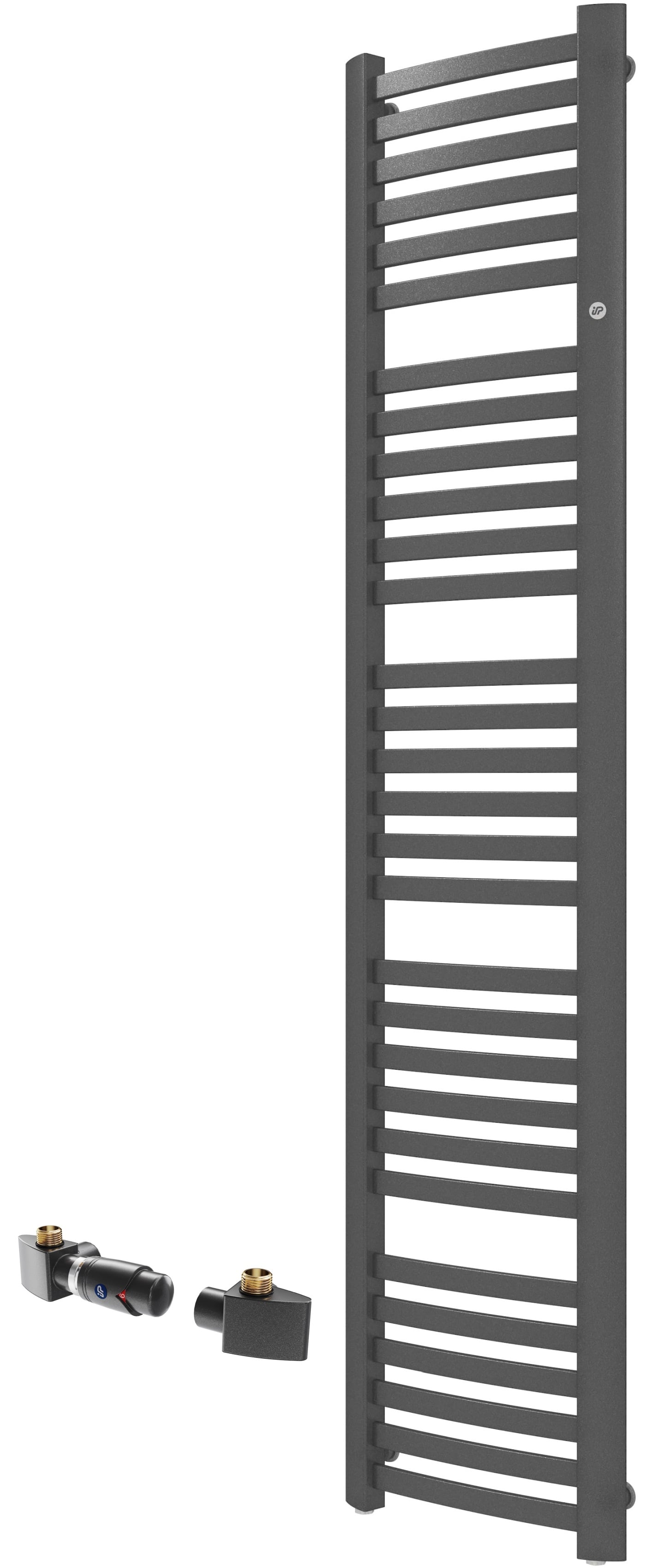 Sada koupelnový radiátor Instal Projekt Retto RET-40/180C12, termostatická sada Instal Projekt Z17 606400002C12