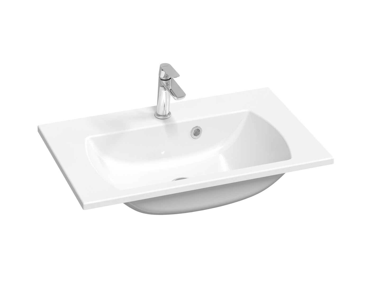 Ravak Classic II umyvadlo 70x45 cm obdélníkový nábytkový bílá XJX01170001