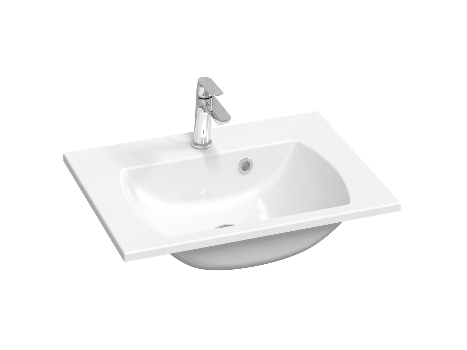 Ravak Classic II umyvadlo 60x45 cm obdélníkový nábytkový bílá XJX01160004