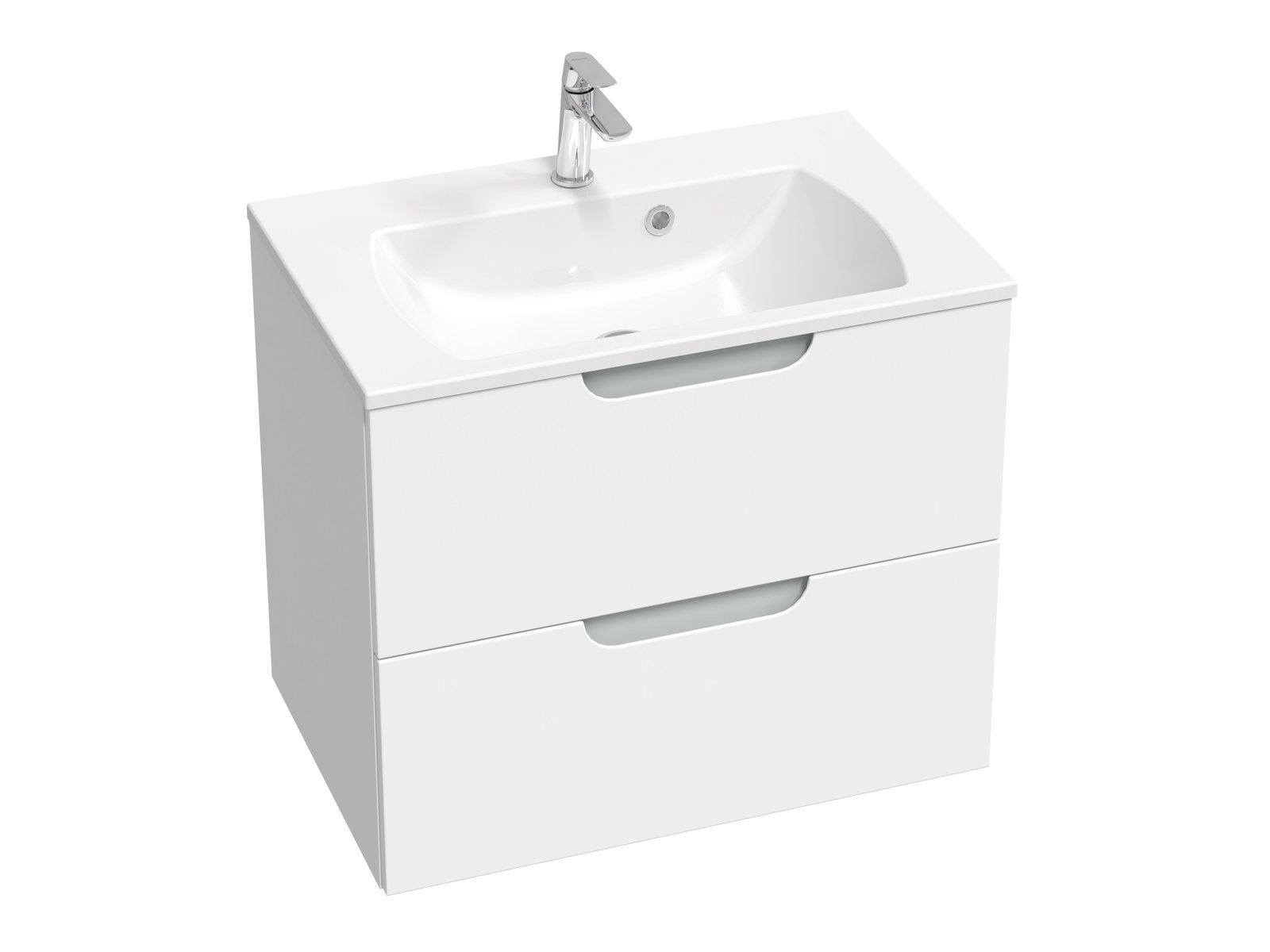 Ravak Classic II skříňka 70x45x58.5 cm pod umyvadlo závěsná bílá-šedá X000001479