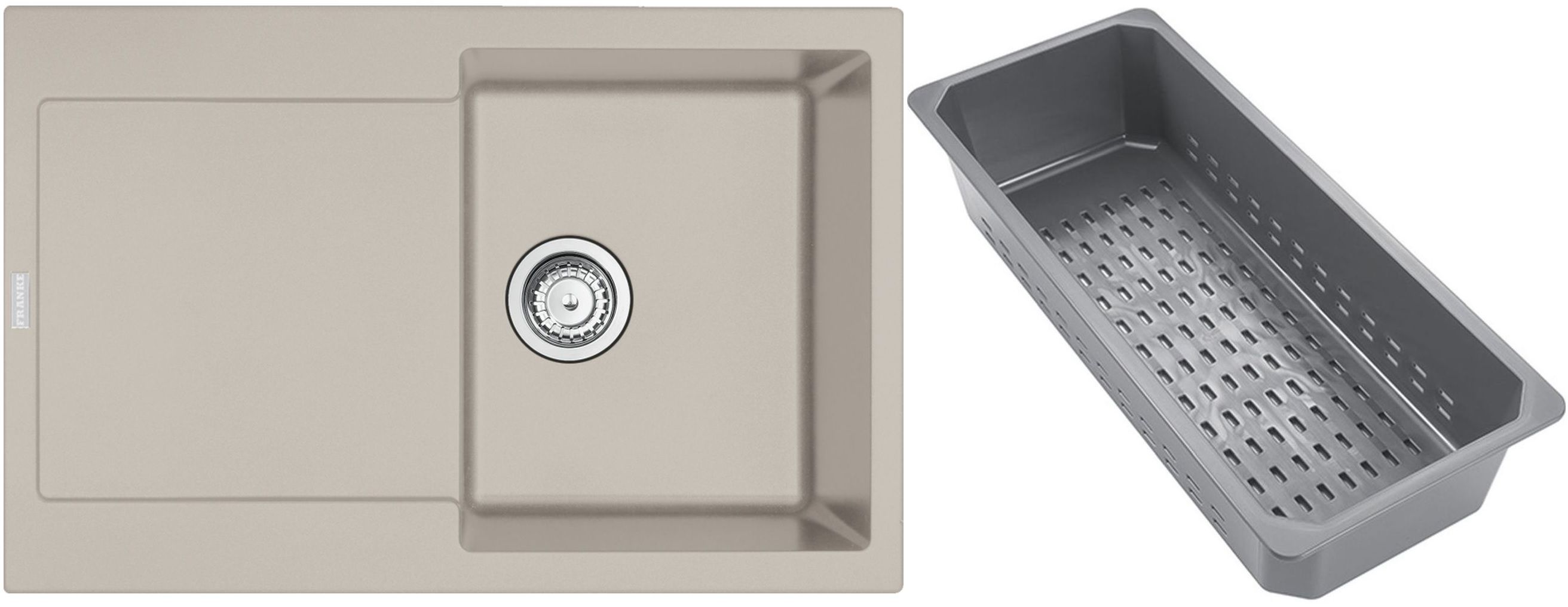 Franke Maris granitový dřez s odkapávací vložkou 78x50 cm béžová 114.0741.970