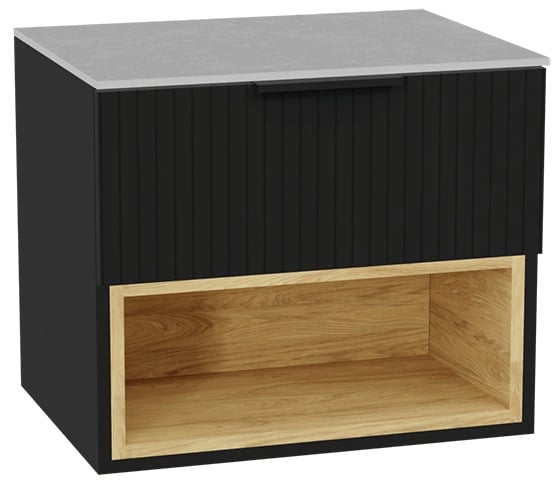 Sada korpus skříňky Excellent Tuto 2.0 MLEX.2171.600.BKBL, deska na skříňku Excellent Tuto 2.0 MLEX.2116.600.SJ, MLEX.2151.600.03.BK