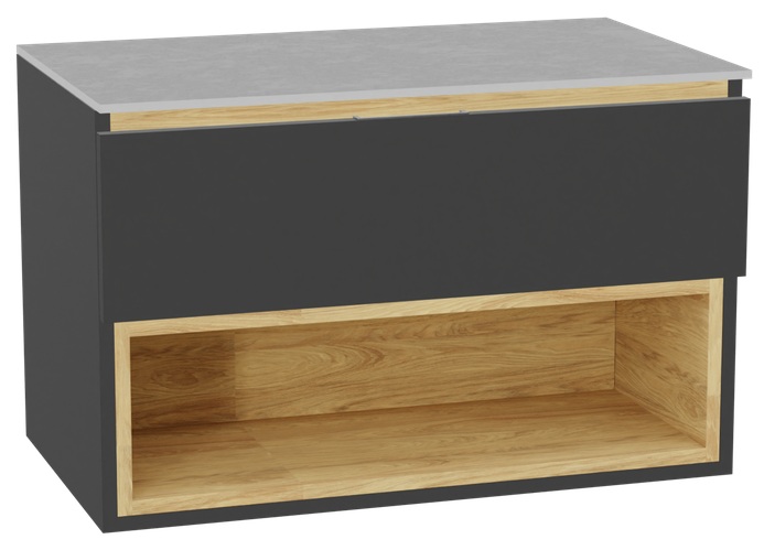 Sada korpus skříňky Excellent Tuto 2.0 MLEX.2171.800.GRBL, deska na skříňku Excellent Tuto 2.0 MLEX.2116.800.SJ, MLEX.2151.800.01.GR