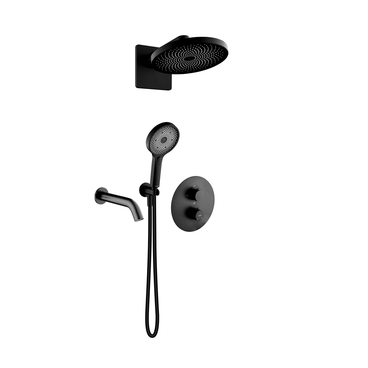 Sada vanová baterie Oltens Katla 34600300, hlavová sprcha Oltens Vann 37007300, 39403300, 39100300, 37107300, 39304300, 37200300