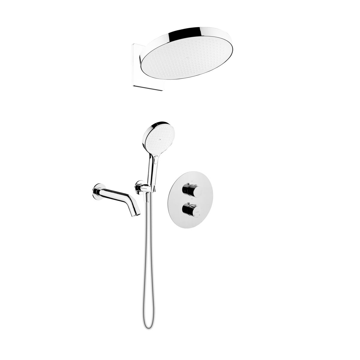 Sada vanová baterie Oltens Katla 34600100, hlavová sprcha Oltens Regna 37009100, 39403100, 39100100, 37109100, 39304100, 37200100