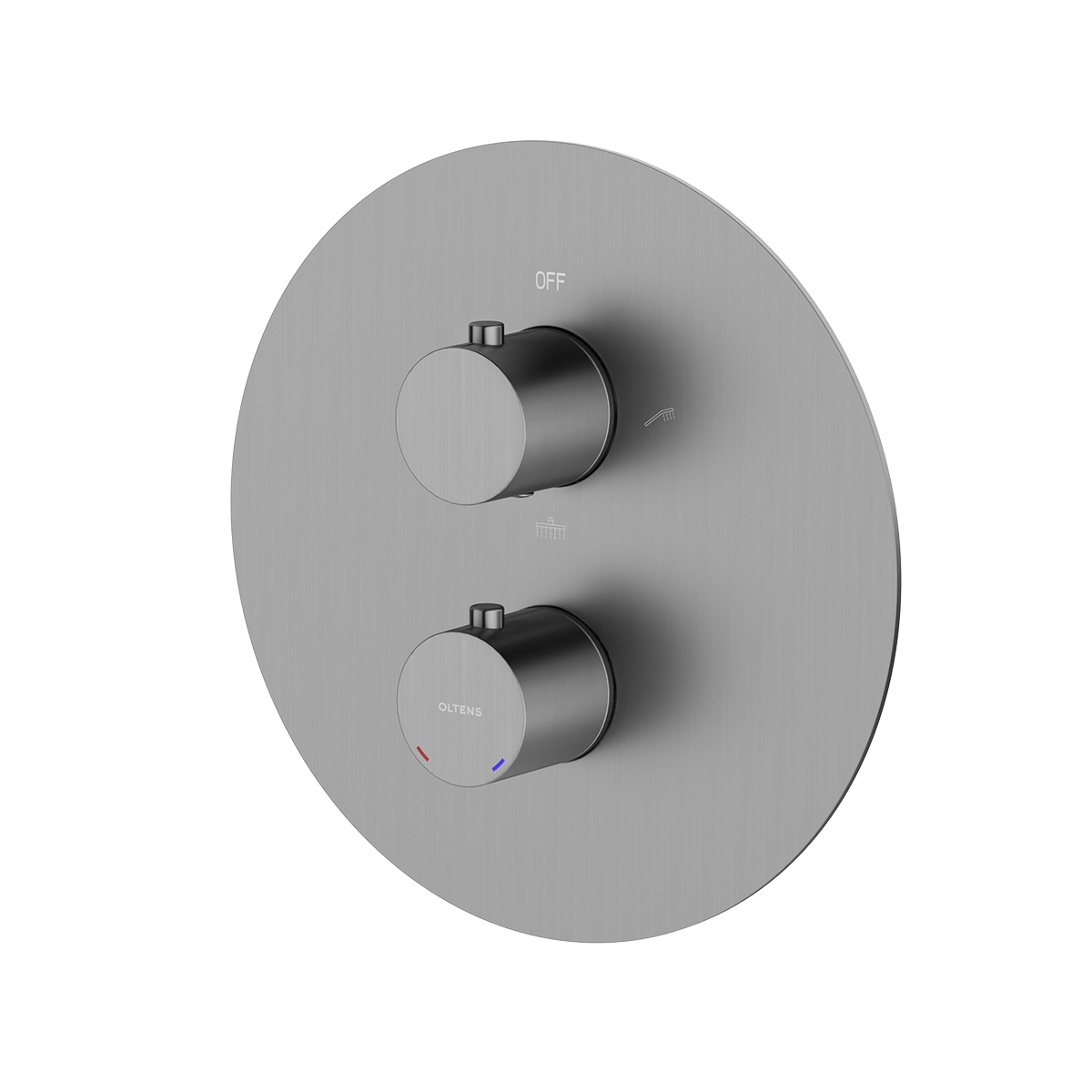 Oltens Katla vanová baterie pod omítku s termostatem grafitová 34600400