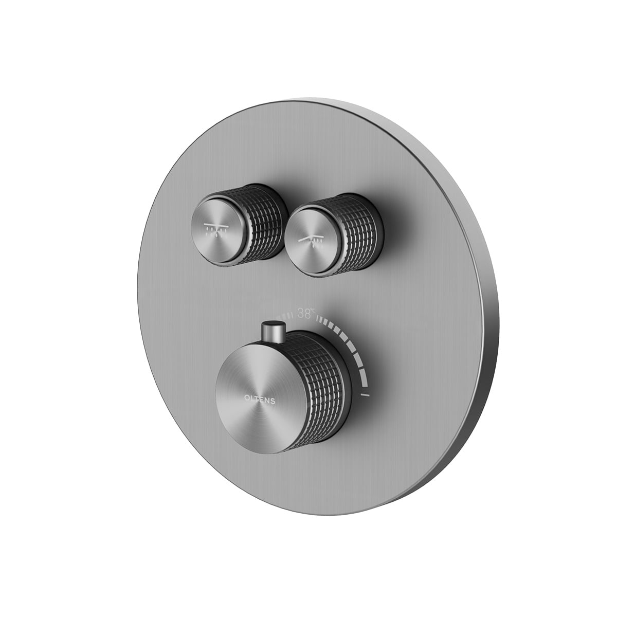 Oltens Onega vanová baterie pod omítku s termostatem grafitová 34601400