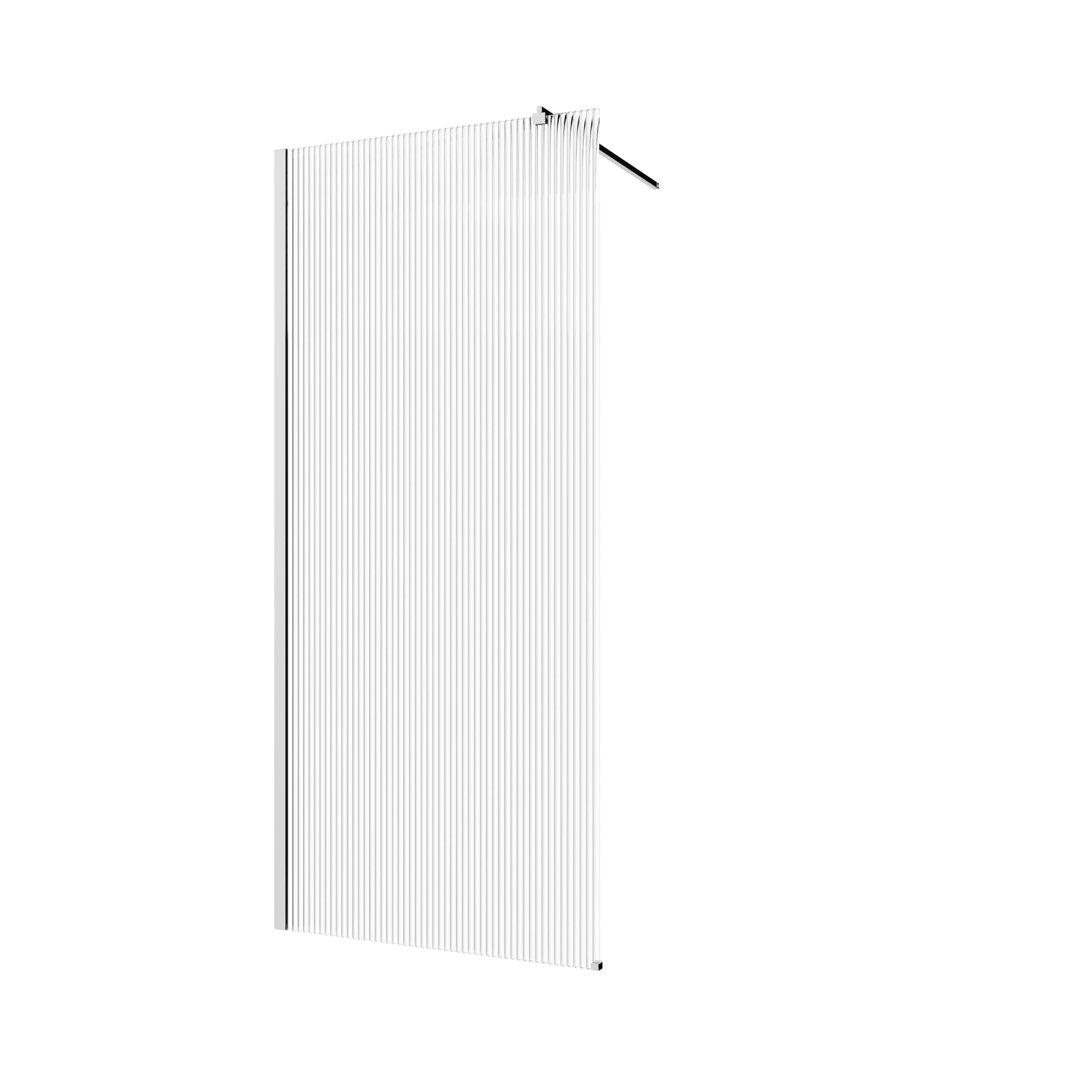 Invena sprchová zástěna walk-in 110 cm chrom polomatný/vzorované sklo AK-32-119