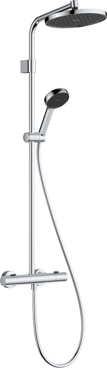 Hansgrohe Activera S sprchová sada na stěnu s termostatem s dešťovou sprchou chrom 28083000