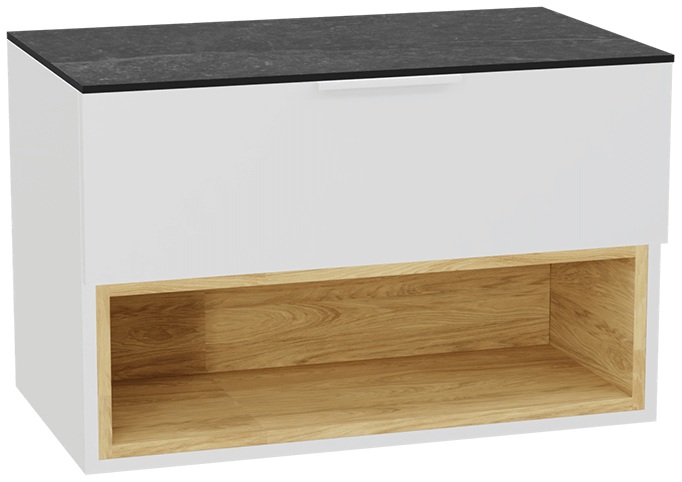 Sada korpus skříňky Excellent Tuto 2.0 MLEX.2171.800.WHBL, deska na skříňku Excellent Tuto 2.0 MLEX.2116.800.MA, MLEX.2151.800.02.WH