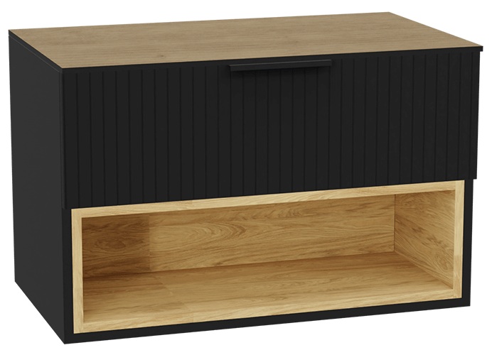 Sada korpus skříňky Excellent Tuto 2.0 MLEX.2171.800.BKBL, deska na skříňku Excellent Tuto 2.0 MLEX.2116.800.BL, MLEX.2151.800.03.BK