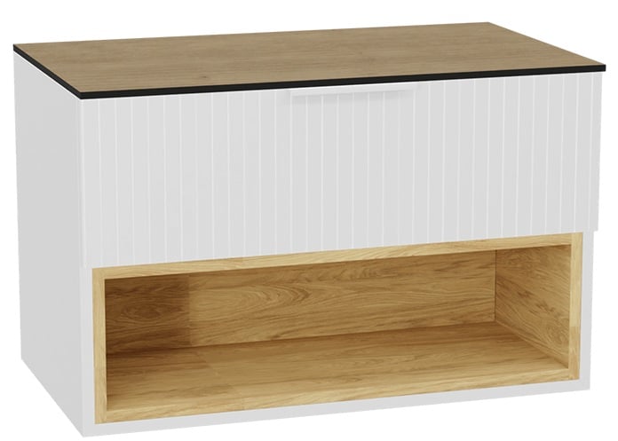 Sada korpus skříňky Excellent Tuto 2.0 MLEX.2171.800.WHBL, deska na skříňku Excellent Tuto 2.0 MLEX.2116.800.BL, MLEX.2151.800.03.WH