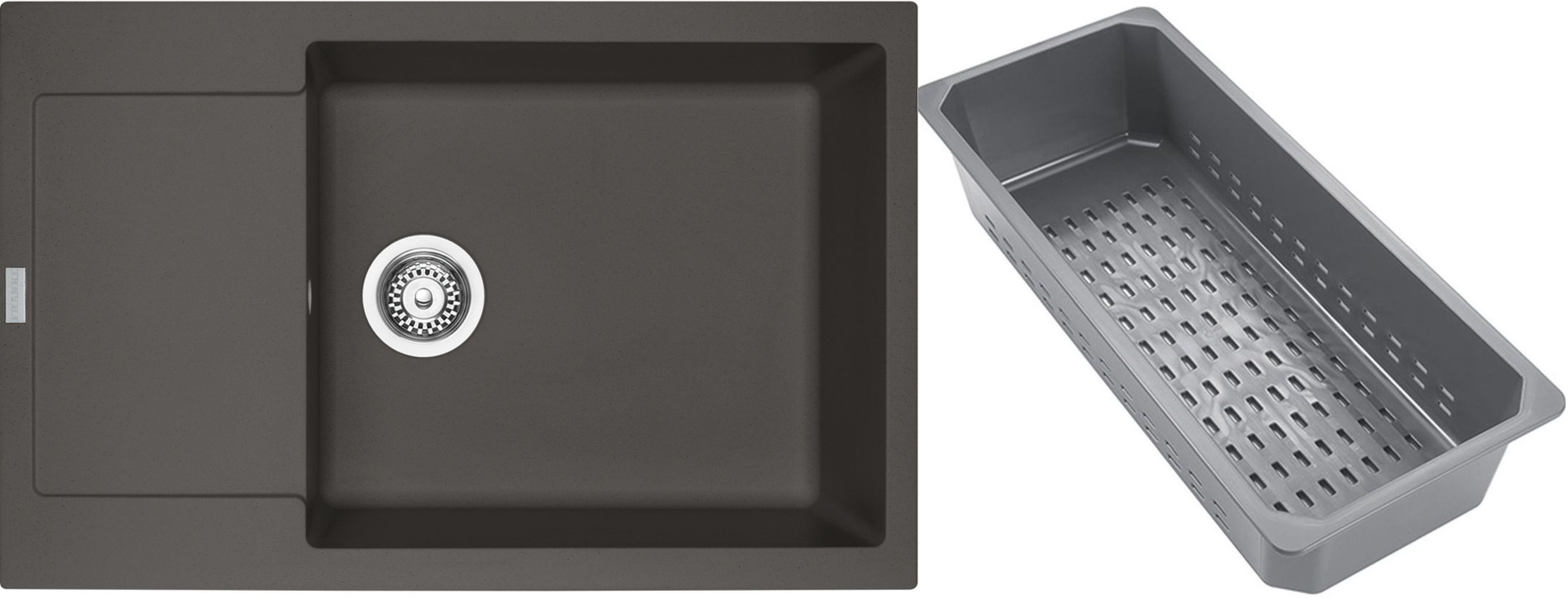 Franke Maris granitový dřez s odkapávací vložkou 78x50 cm šedá/grafitová/onyx 114.0741.974