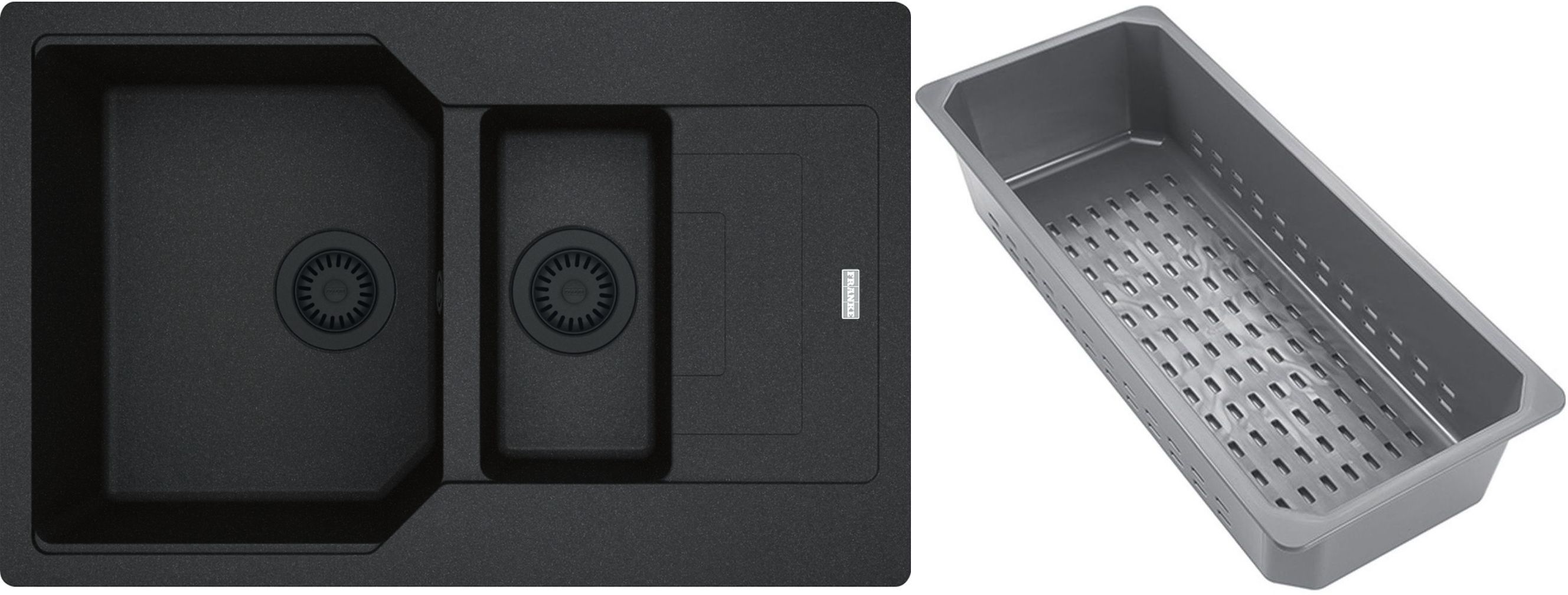 Franke Urban granitový dřez s odkapávací vložkou 78x50 cm šedá/grafitová/onyx 114.0743.103