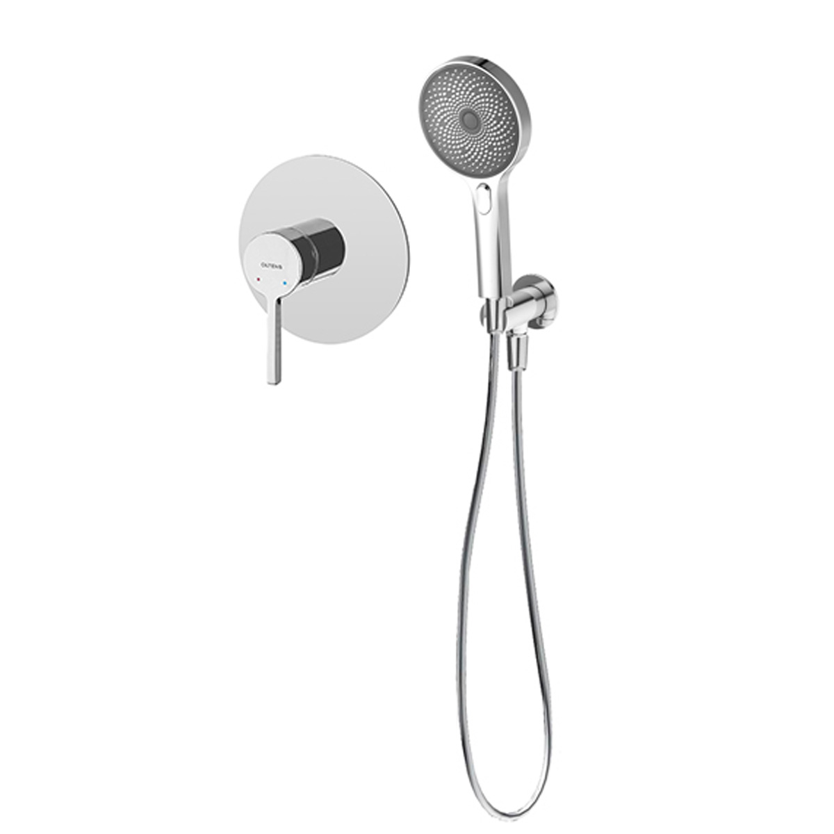 Sada sprchová baterie Oltens Rann 33107100, sprchová hlavice Oltens Havis EasyClick 37107100, 39304100, 37200100