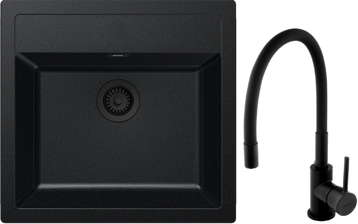 Sada dřez Tectonite Franke Sirius SID 143.0702.425, kuchyňská baterie Hagser Emma HGR70000035
