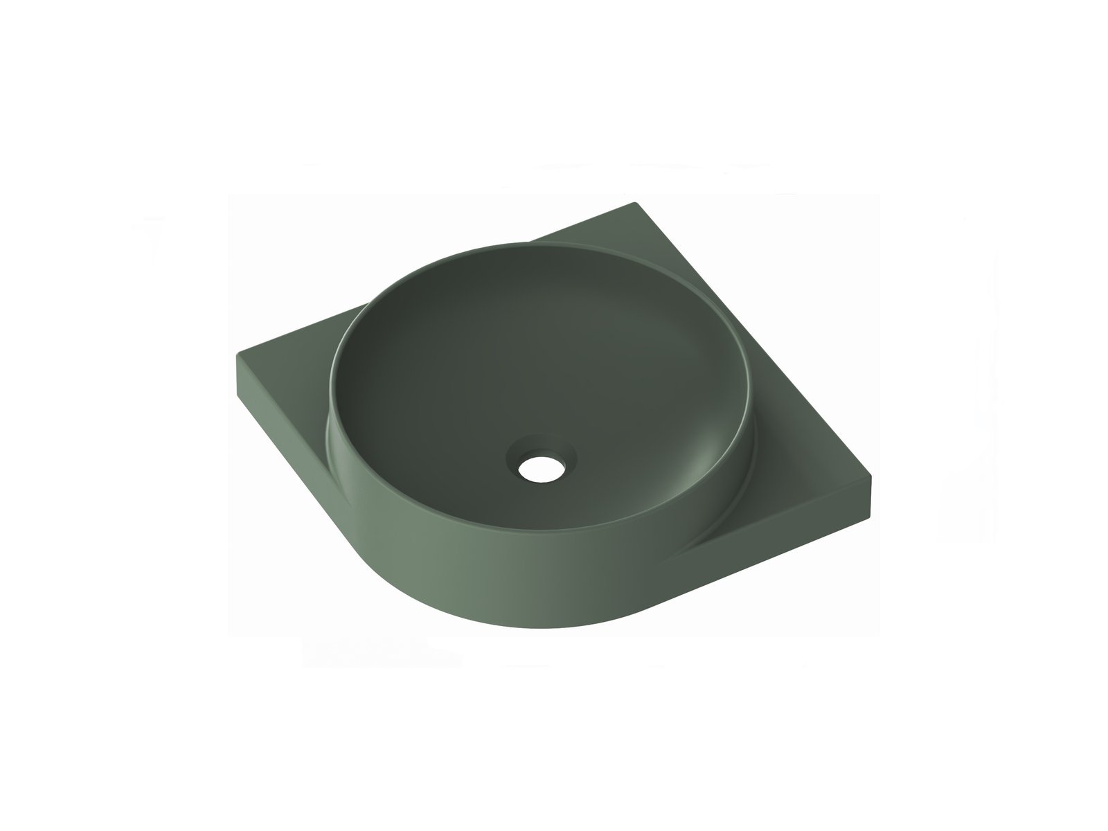 Ravak Yard umyvadlo 45x45 cm polokulatý klasický XJX08245000