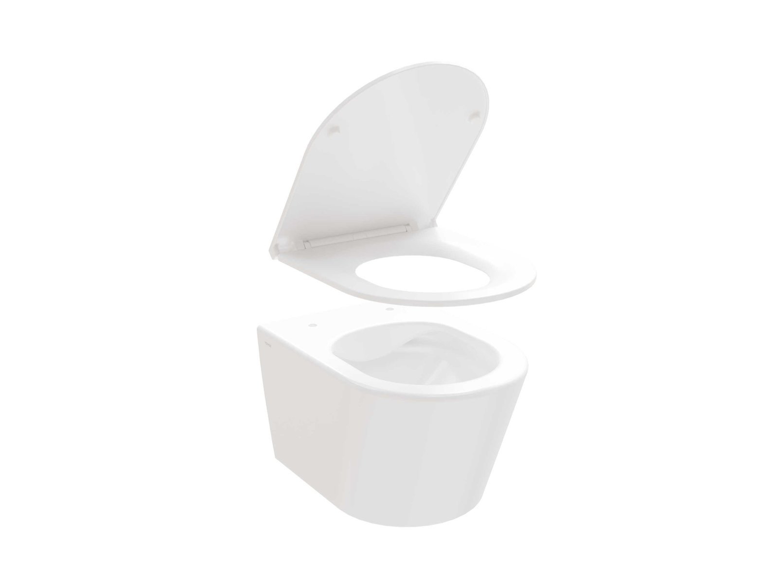 Ravak Flow wc mísa se sedátkem s pomalým sklápěním závěsná bez splachovacího kruhu bílá lesk X01985