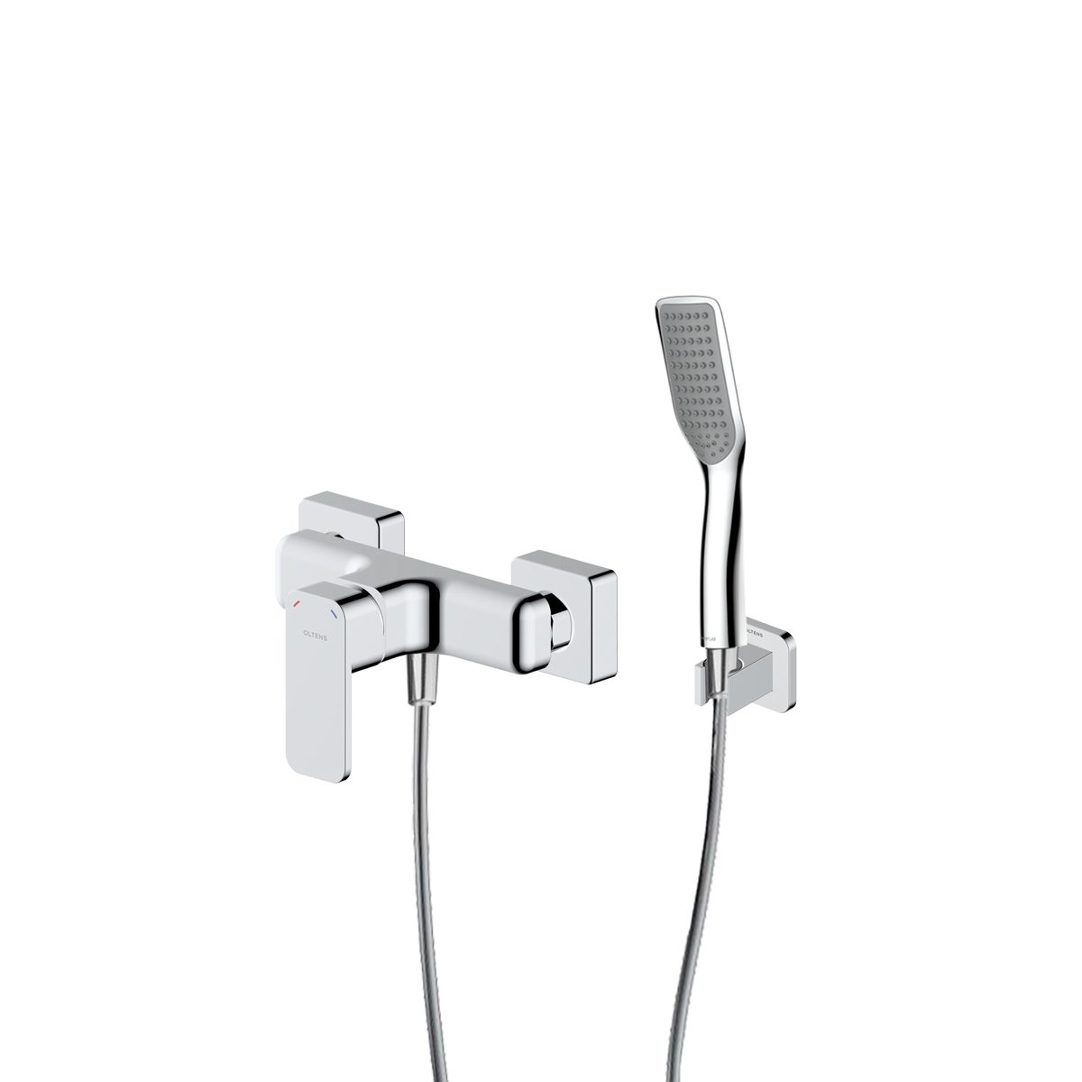 Sada sprchová baterie Oltens Hadsel 33006100, sprchový držák Oltens Hald 37403100, 37200100, 37111100