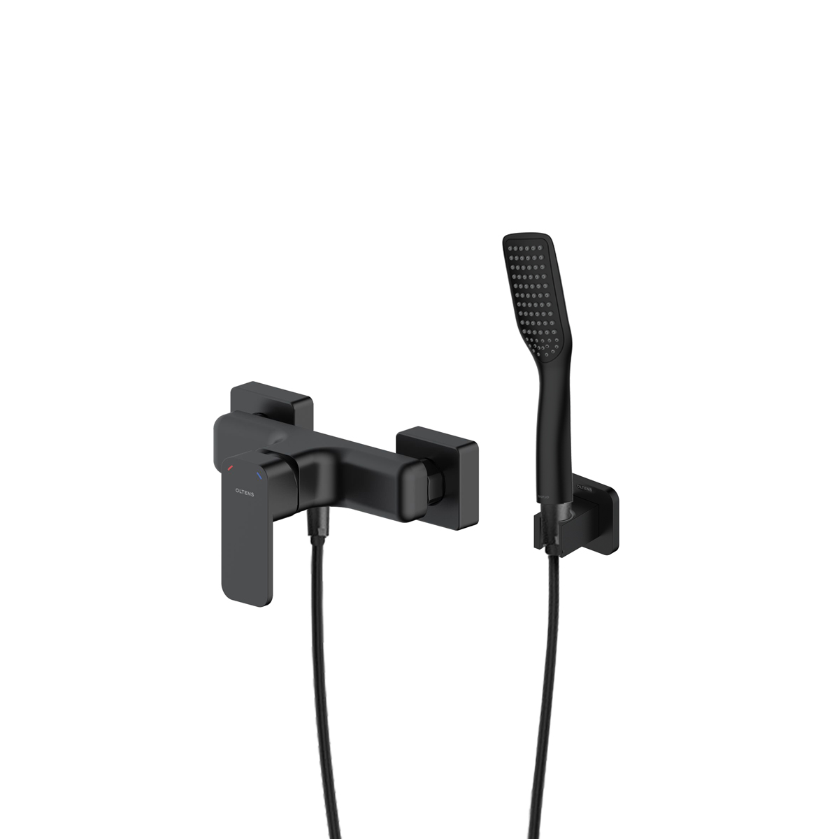 Sada sprchová baterie Oltens Hadsel 33006300, sprchový držák Oltens Hald 37403300, 37200300, 37111300