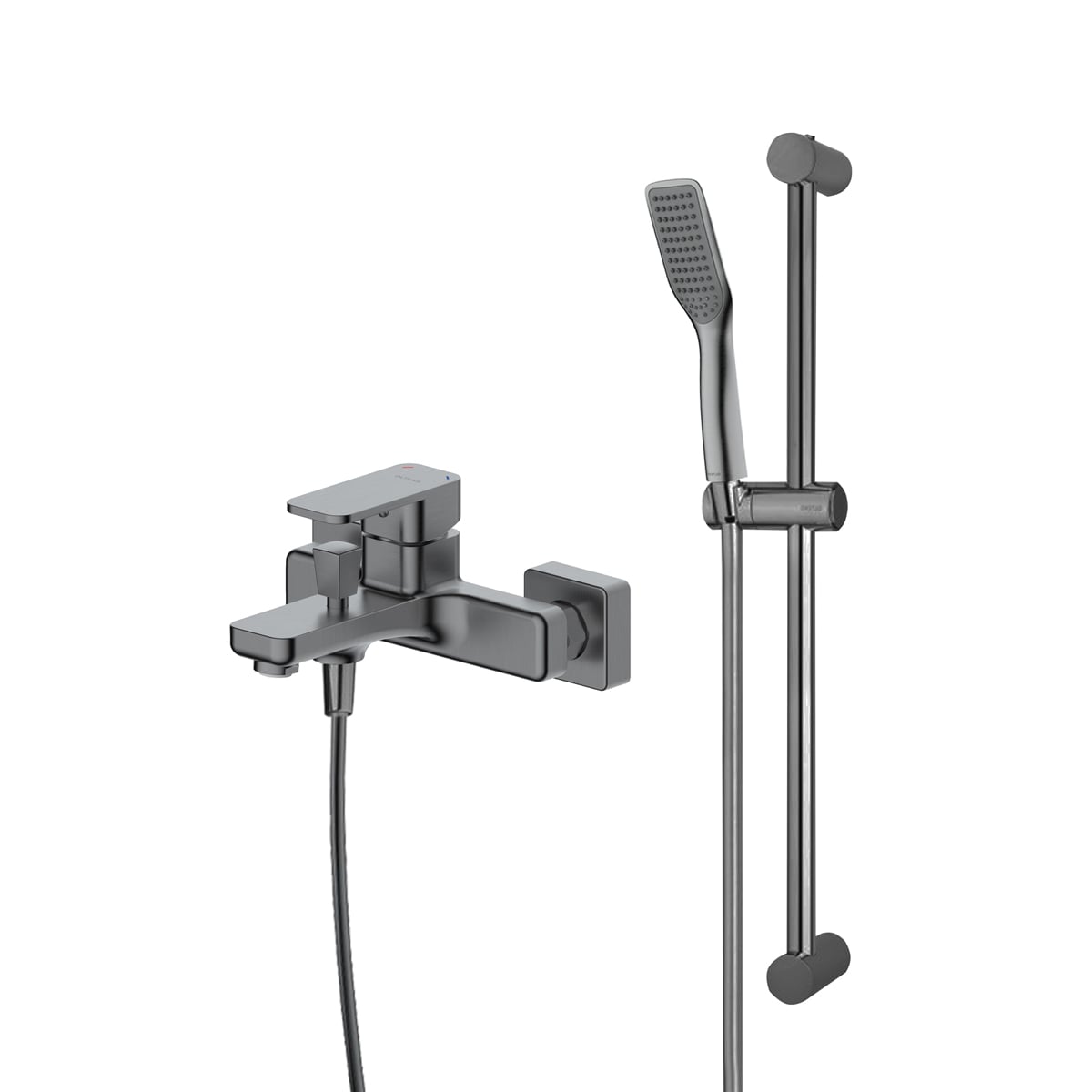 Sada vanová baterie Oltens Hadsel 34006400, sprchová tyč Oltens Alling 37301400, 37200400, 37111400