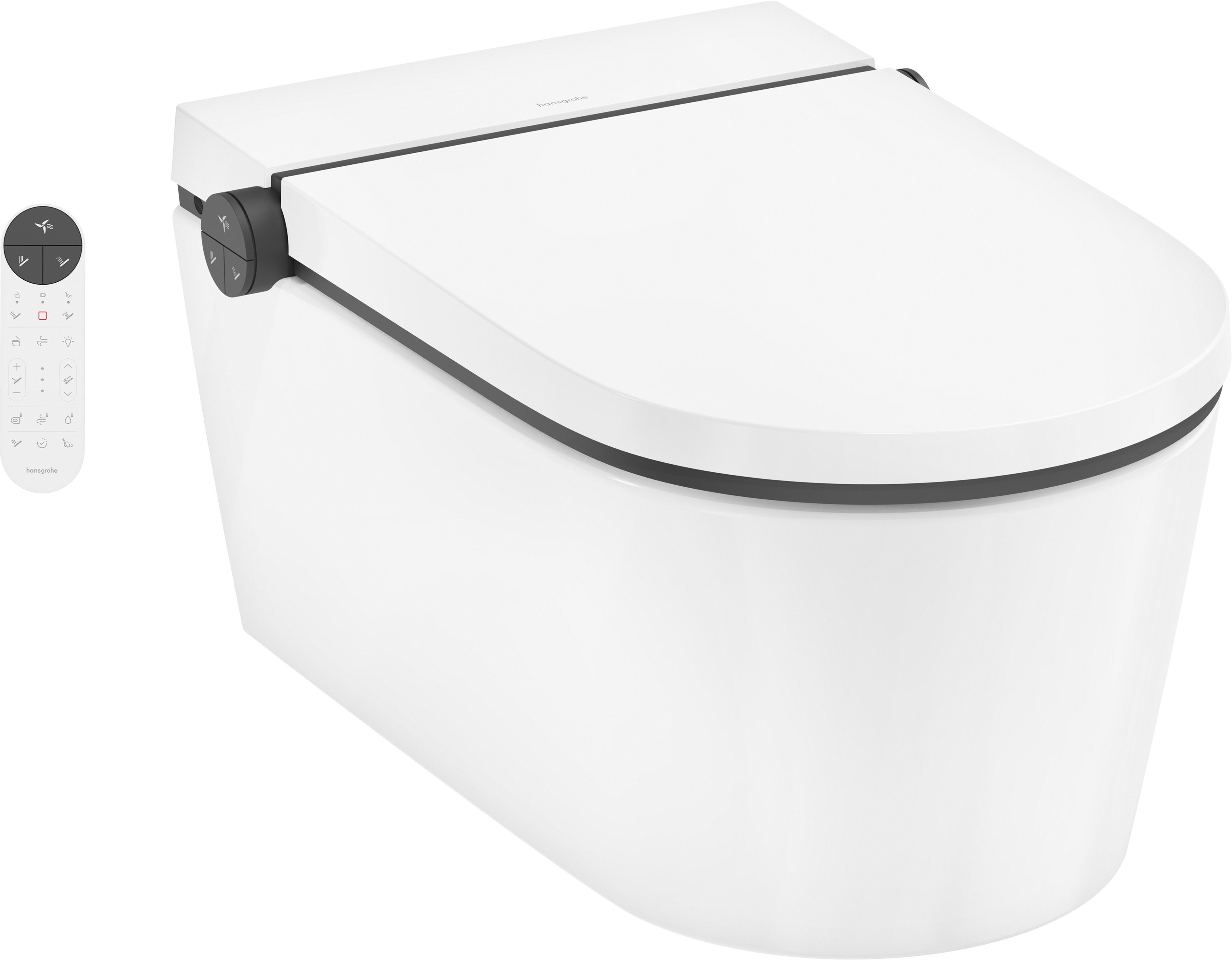 Hansgrohe LavaPura Element S wc mísa s bidetem závěsné Bez oplachového kruhu s vírovým splachováním bílá 63021450