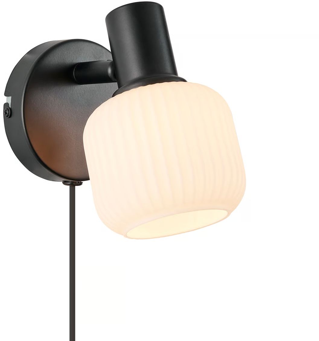 Nordlux Milford nástěnné svítidlo 1x10 W černá 2412631003