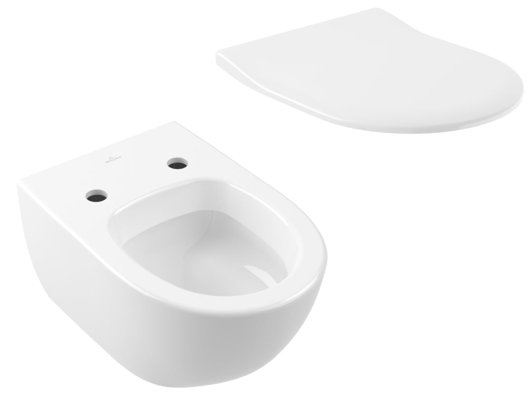 Sada záchodová mísa Villeroy & Boch Subway 2.0 56001001, záchodové prkénko Villeroy & Boch Subway 2.0 9M78S101/9M78S1R1