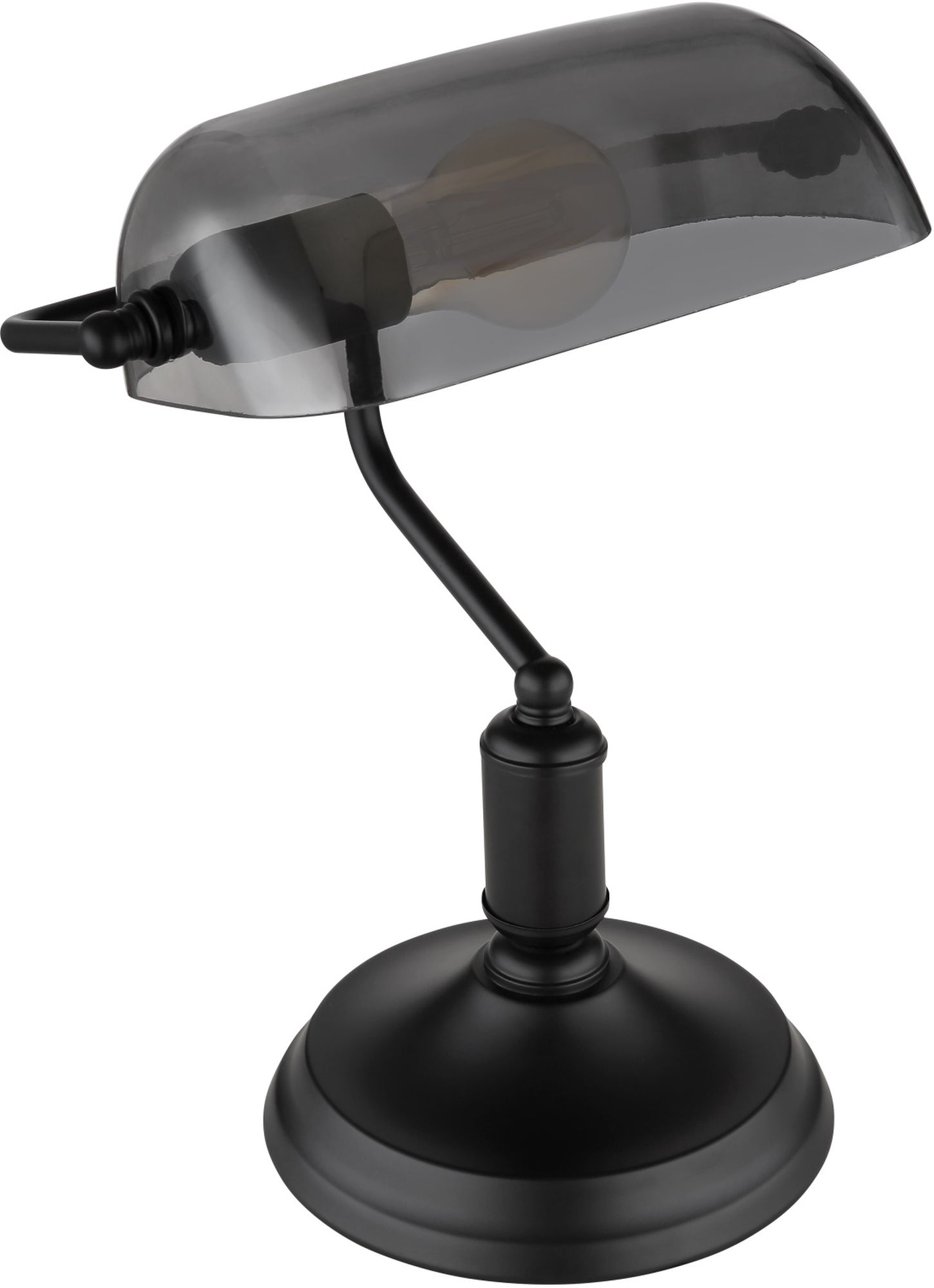 Globo Lighting Antique stolní lampa 1x60 W černá-kouřová 2491B
