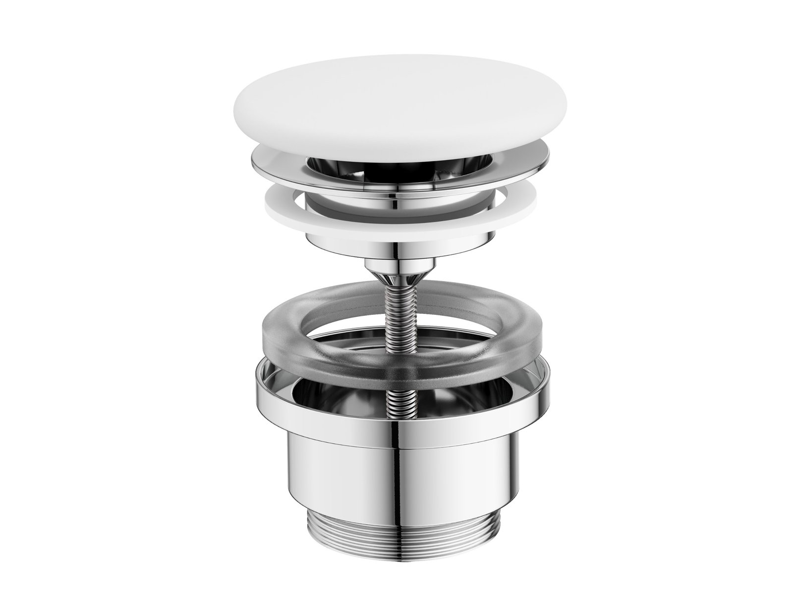 Ravak Flat špunt do umyvadla bílá X01920