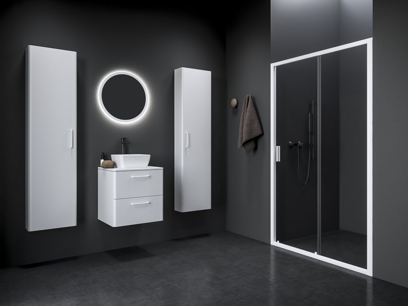 Ravak Blix II sprchové dveře 120 cm posuvné bílá matný/průhledné sklo 0PMG0E00Z1