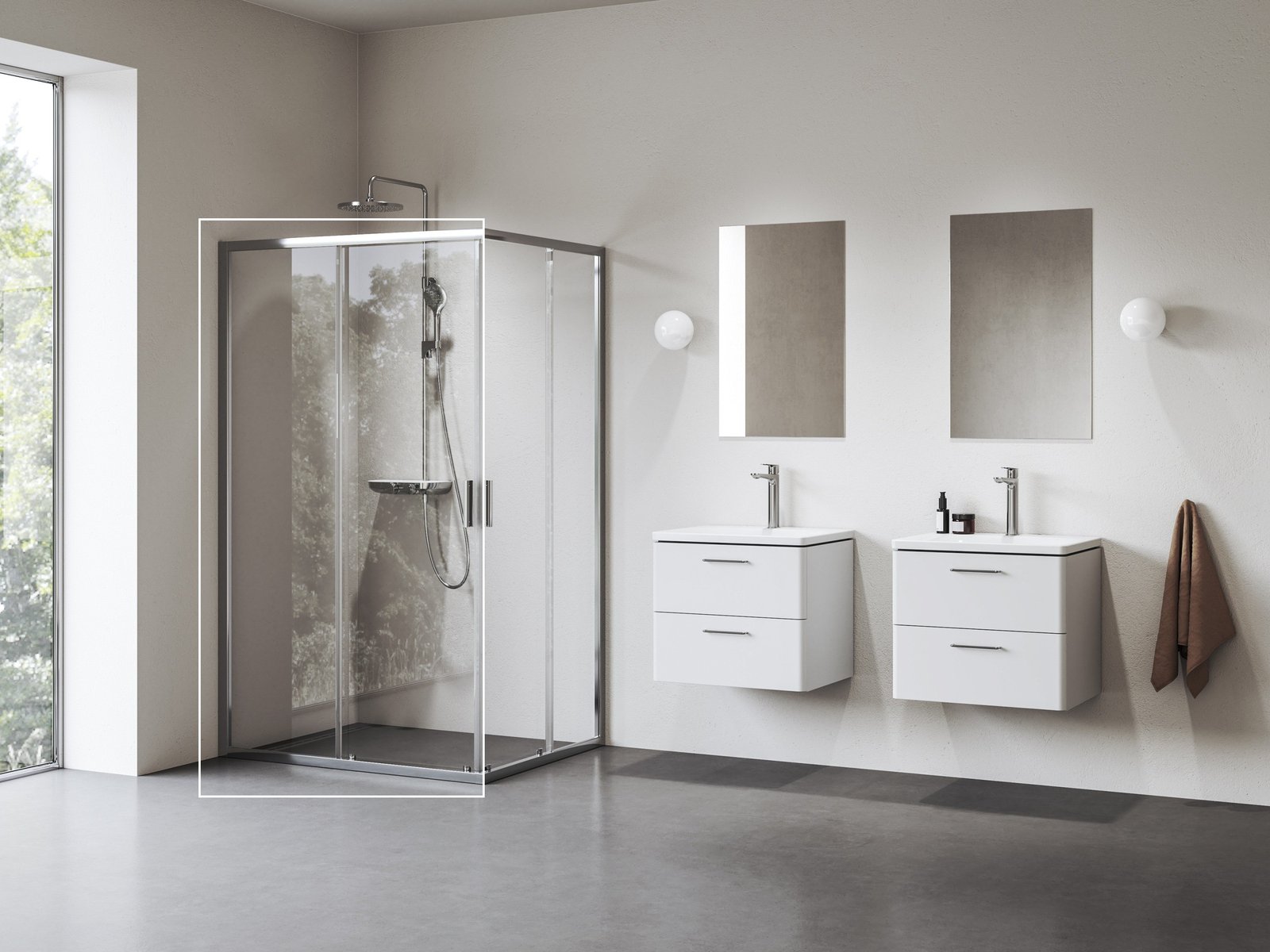 Ravak Blix II sprchové dveře 110 cm posuvné hliník lesk/průhledné sklo 1XMD0C00Z1