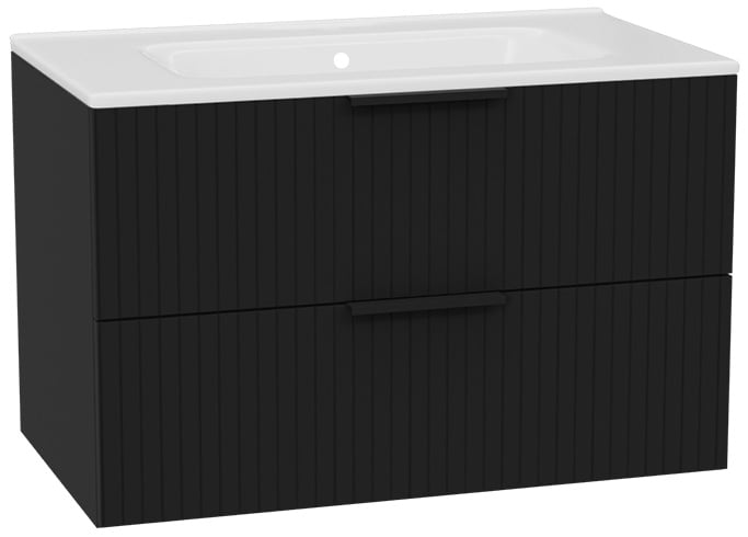 Sada korpus skříňky Excellent Tuto 2.0 MLEX.2172.800.BKBL, umyvadlo Excellent Pik CEEX.6517.800.WH, MLEX.2151.800.03.BK