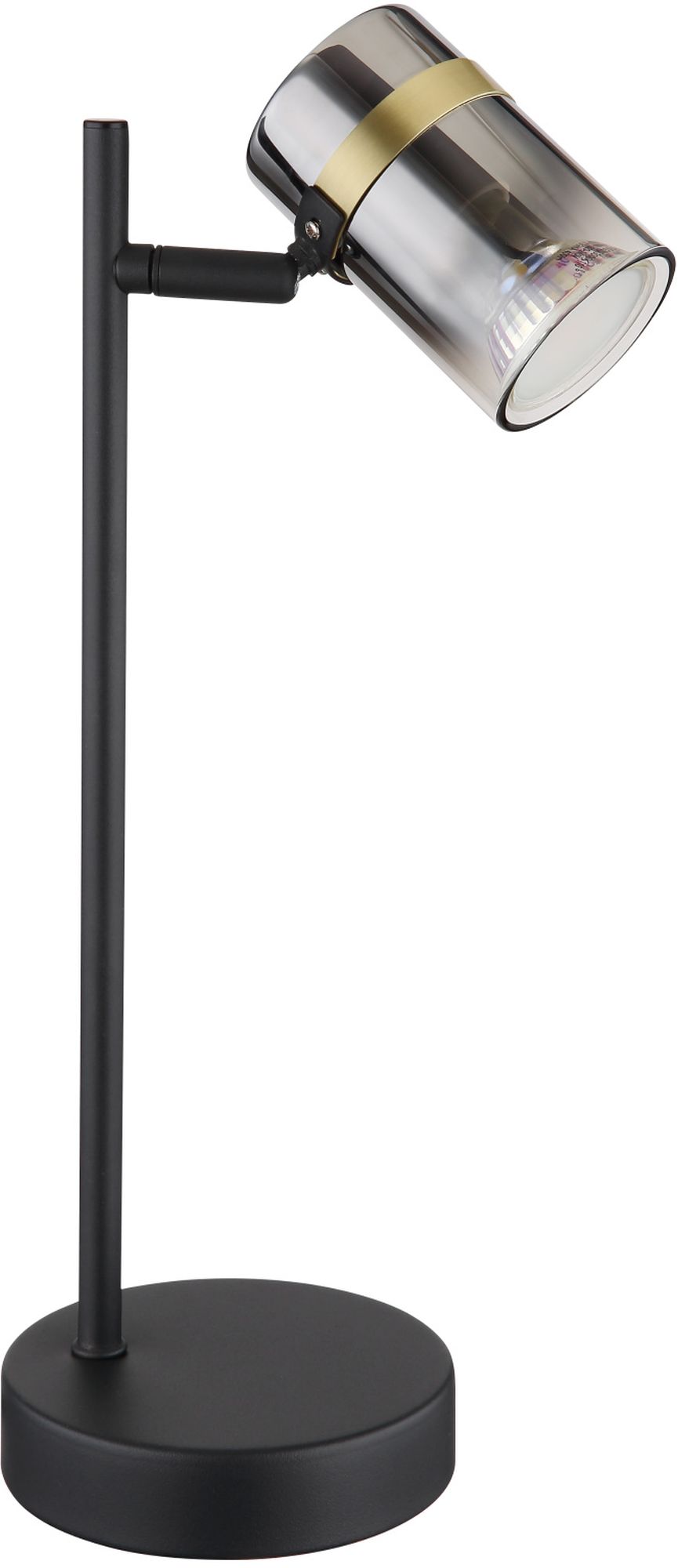 Globo Lighting Trabby stolní lampička 1x8 W černá-mosaz-kouřová 57916T