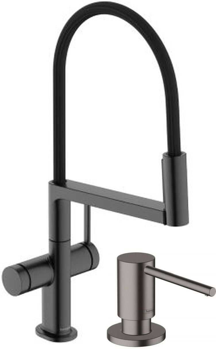 Sada kuchyňská baterie Hansgrohe Talis Select M54 PowderSpray 72861340, dávkovač tekutin Hansgrohe A41 40438340