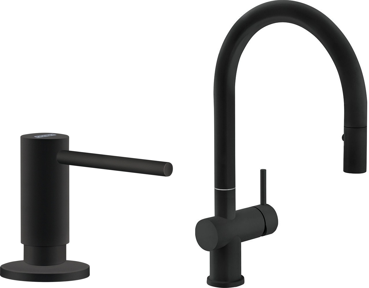 Sada kuchyňská baterie Franke Active Neo 115.0653.404, dávkovač tekutin Franke Active SM 119.0547.906