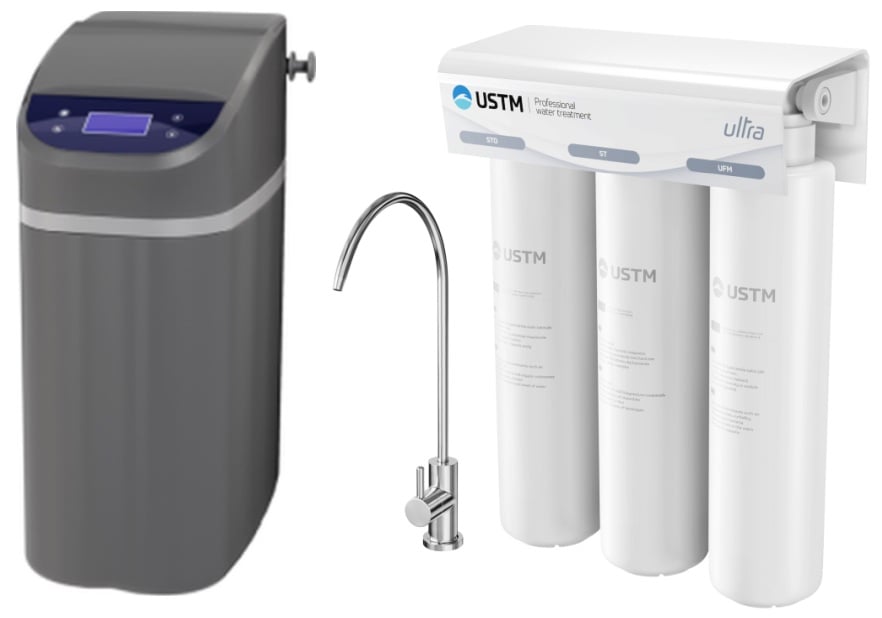 Sada úpravny vody USTM Grey WS9LCDG, filtr pod dřez USTM Ultra ULTRANEWSTYLE