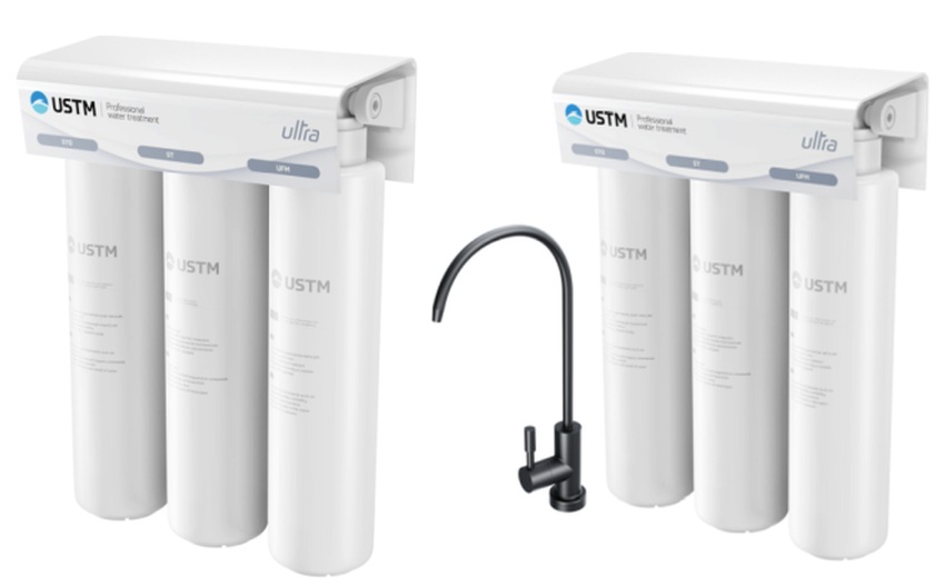 Sada filtr pod dřez USTM Ultra ULTRABLACKSTYLE, filtrační vložka USTM Ultra ULTRAUFM, ULTRASTO, ULTRAST