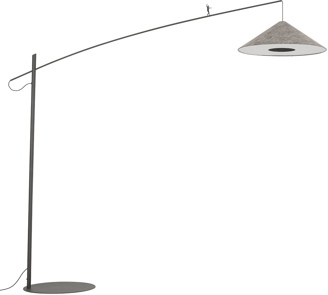 Nowodvorski Poise stojací lampa 1x25 W šedá 11767