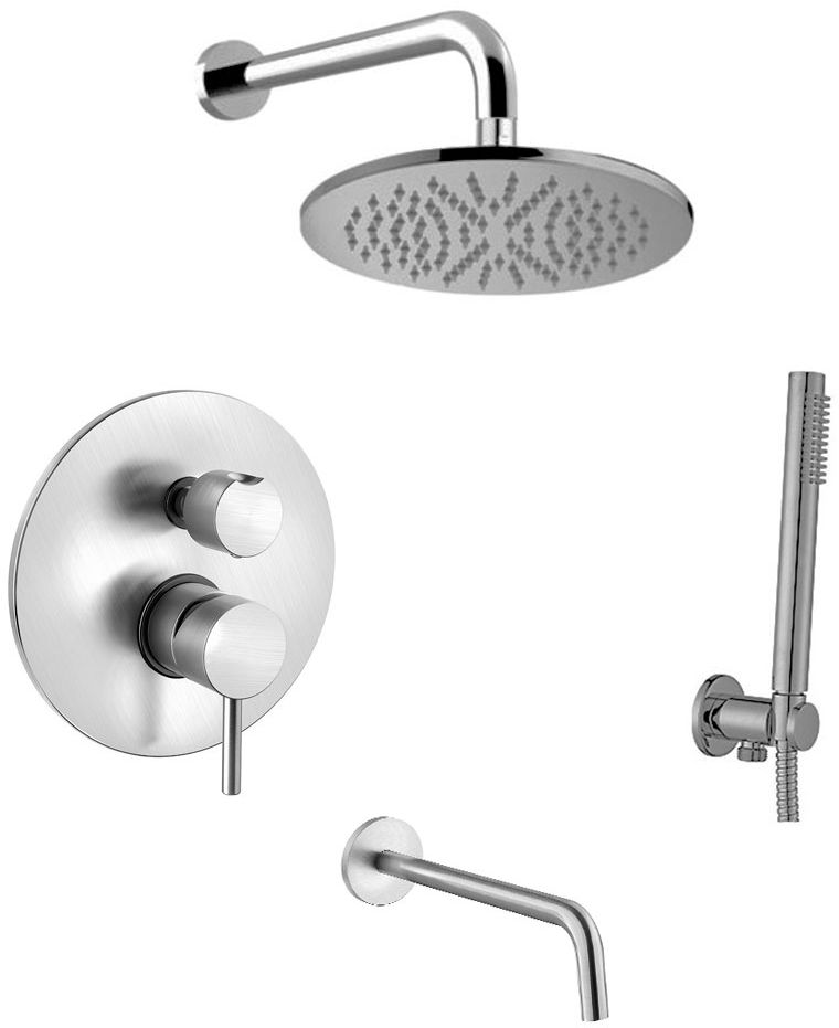 Paffoni Light vanová sada se sprchou pod omítku || LIG019ZSCW3A.ST