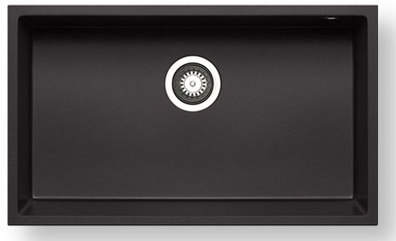 Pyramis Tetragon závěsný dřez 70x40 cm černá 070230401