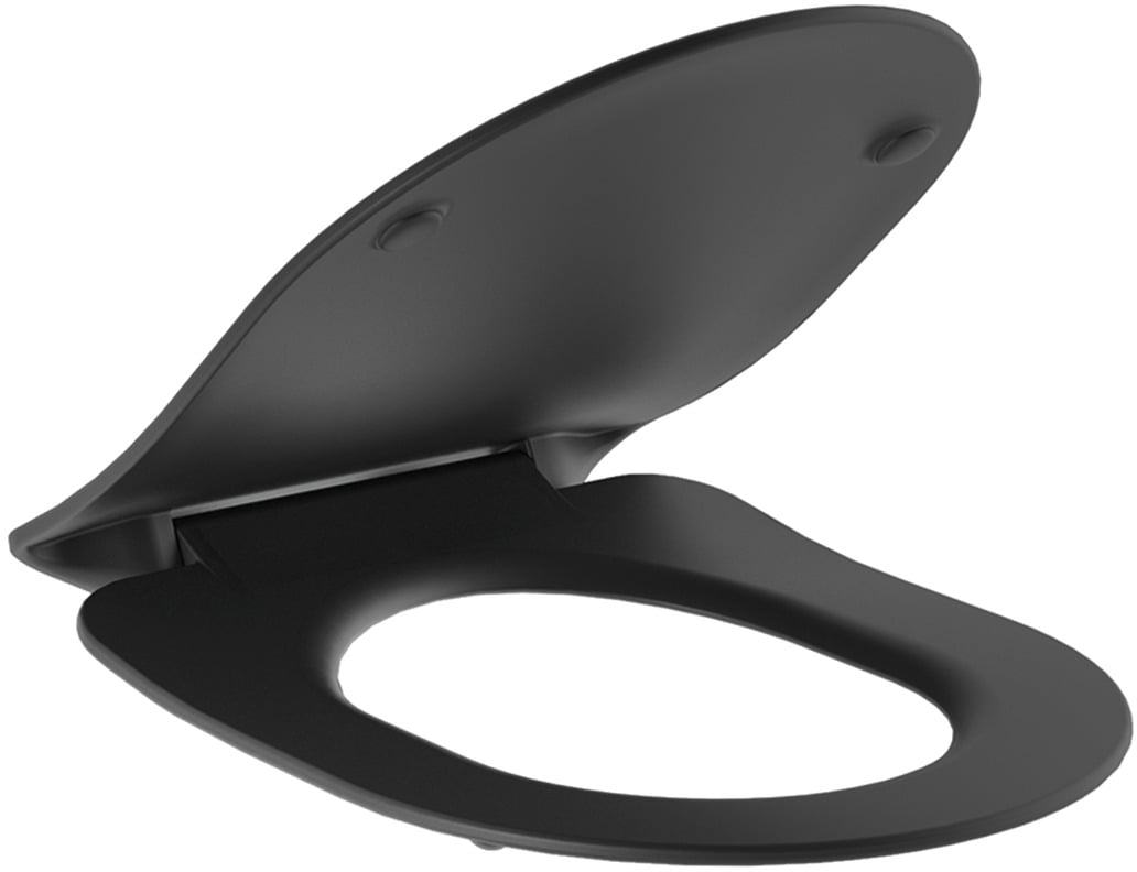 Kludi Resa R záchodové prkénko s pomalým sklápěním černá 23WCS39